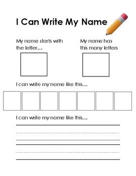 Teach your child to write his name in five fun easy steps. Name Writing Practice Worksheet by Library Learning Mom | TpT