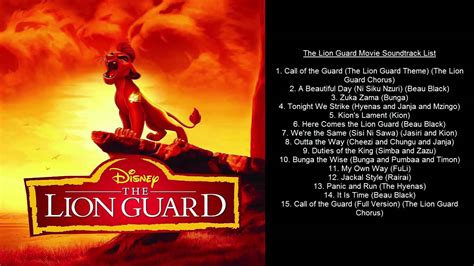 Original motion picture soundtrack music by stephen endelman label: The Lion Guard Movie Soundtrack List - YouTube