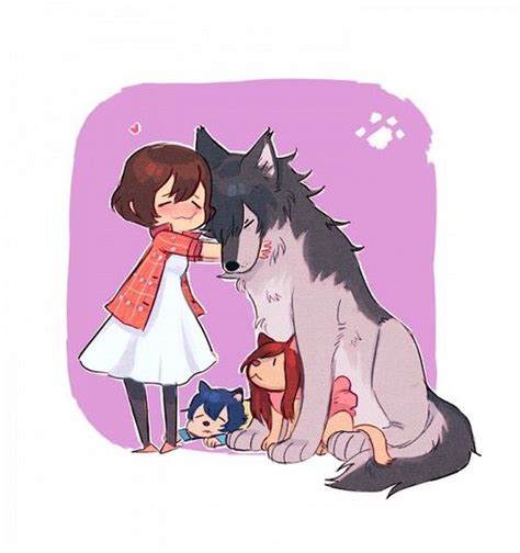Hana Wolfmankoda Ame And Yuki Wolf Children Wolf Children Wolf