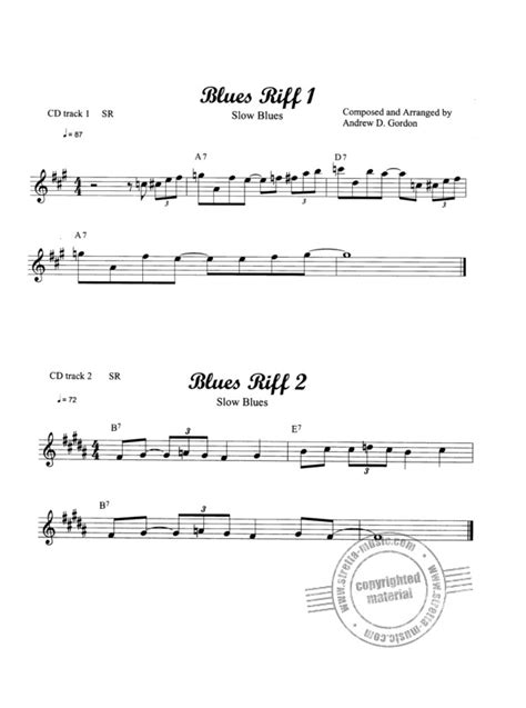 100 Ultimate Blues Riffs For Alto Sax And Eb Instr Im Stretta Noten