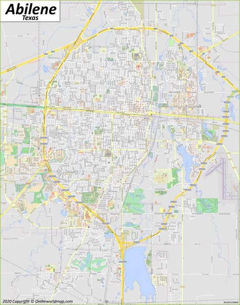 Abilene Map Texas Us Discover Abilene With Detailed Maps