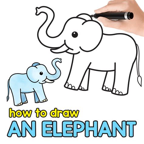 How To Draw An Elephant Step By Step Elephant Drawing Tutorial Phần