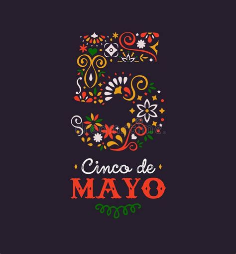 Cinco De Mayo Papercut Card For Mexican Holiday Stock Vector