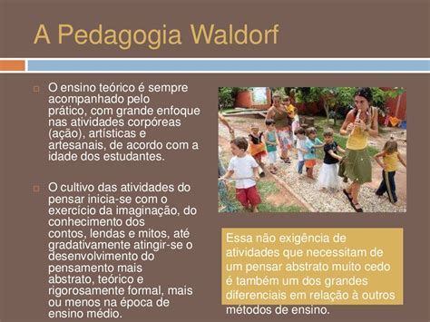 A Educação Waldorf Foi Concebida Para Conciliar Dois Aspectos Distintos