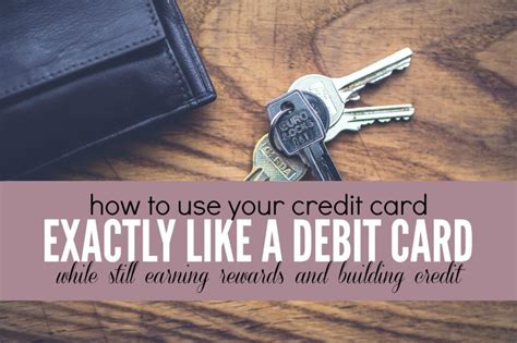 Click for more information on how to access your money using debit cards and credit cards at home and abroad. How to Use Your Credit Card Exactly Like a Debit Card ...