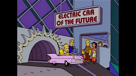 The Simpsons Electric Car Of The Future Youtube