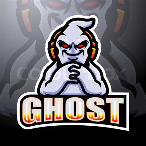 Ghost Gaming Mascot Esport Logo Design Stock Vector Colourbox