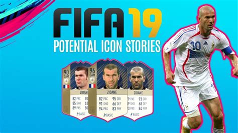 Fifa 20 all 89 icon faces (zidane, kaka, drogba, ronaldo etc) the bayern legend! FIFA 19 Zinedine Zidane Potential Icon Story - YouTube