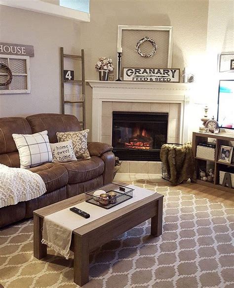 Get leather decor at target™ today. Nice way to fit brown recliner into decor. Love the rug ...