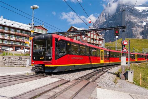 Electric Tourist Train And Eiger North Facebernese Oberland