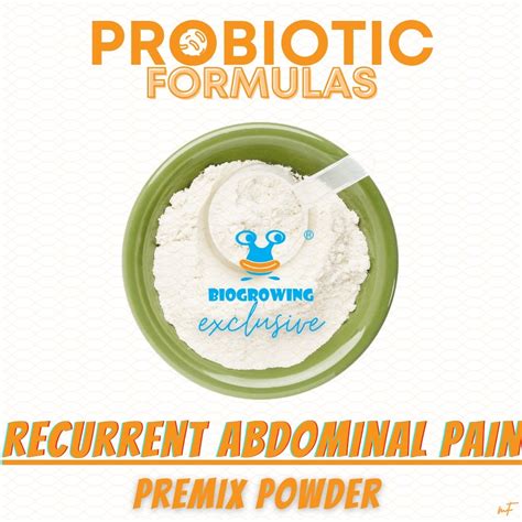 Exclusive Formulas Recurrent Abdominal Pain Probiotic Custom Blend