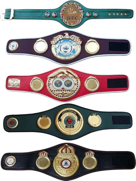 Wbc Wba Wbo Ibf Ibo Championships Boxing Belt Replica Mini 5 Belts