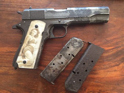 Potd World War Ii 1911 Military Pistol From A Crashed Airplane Over
