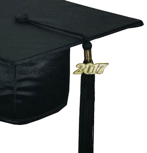 Shiny Black Cap And Gown High School Graduation Set Rs4251465601660