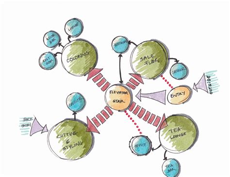 Bubble Diagram In Architecture Illustrarch Bubble Diagram Workflow
