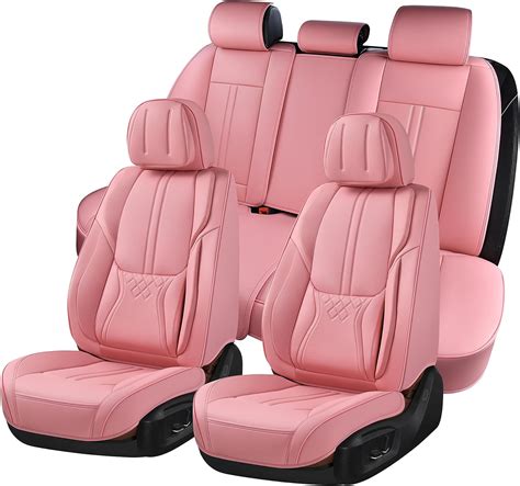 bwtjf pink car seat covers universal seat covers for cars full set waterproof