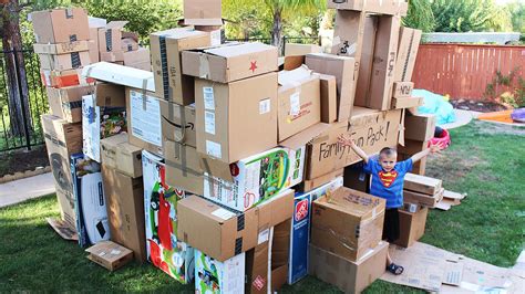 Worlds Biggest Box Fort Youtube