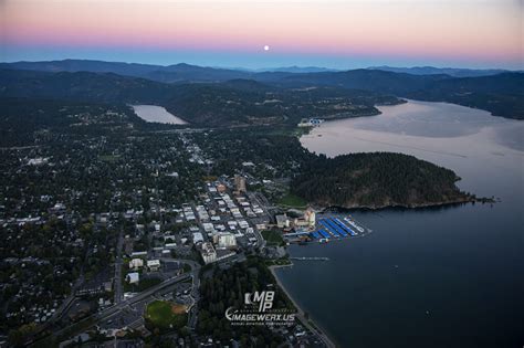 Coeur D Alene Idaho Sunset 0243 Imagewerx Aerial And Aviation Photography