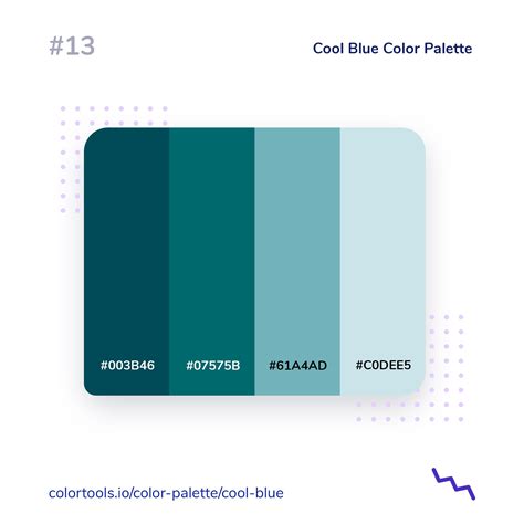 Cool Blue Color Palette Website Color Palette Flat Color Palette