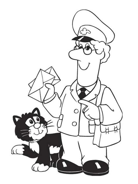 Postman Coloring Pages At Free Printable Colorings Pages To Print And Color