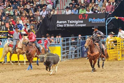 Tsinigine Cooper Place Third In Team Roping At Wnfr Navajo Times
