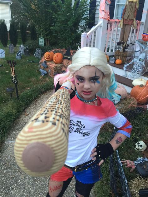 Pin On Diy Harley Quinn Kid Costume