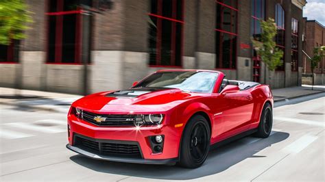 Download 1920x1080 Chevrolet Camaro Zl1 Red Convertible Muscle Cars