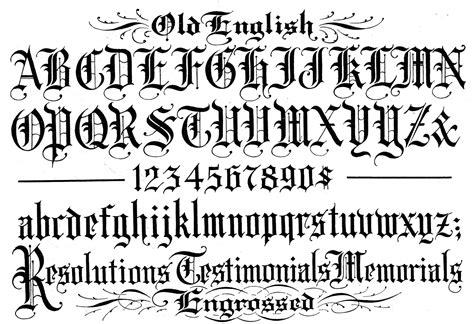 Image Result For Old English Gothic Alphabet English Calligraphy Font