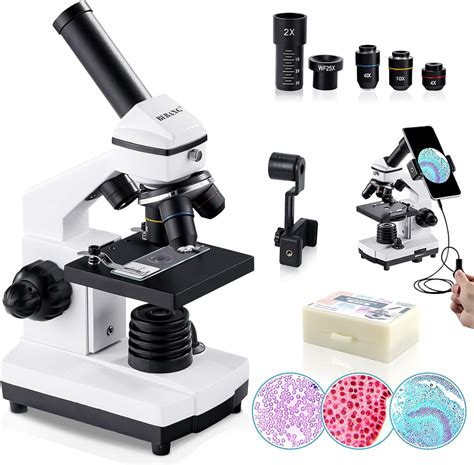 Bebang 100x 2000x Microscope For Kids Adults With Microscope Slides