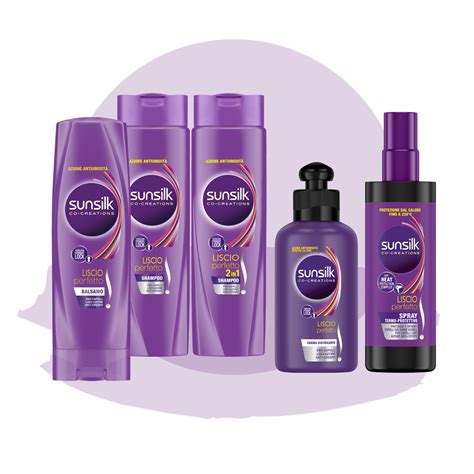 Sunsilk is the name of a brand of hair care products for women produced by the unilever group. Liscio perfetto - Linea prodotti | Sunsilk Italia
