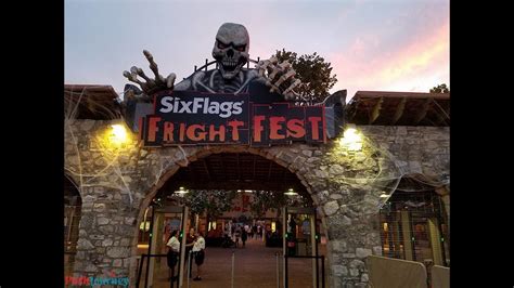 Six Flags Fiesta Texas Fright Fest Halloween Youtube