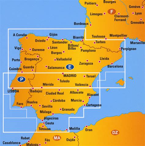 Atlassen en landkaarten, spanje, kopen en verkopen tegen een aantrekkelijke prijs op marktplaats. Kaart Spanje Portugal | Kaart