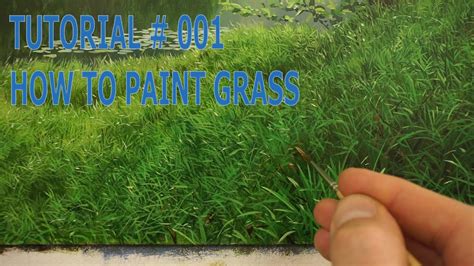 5 How To Paint Grass Oil Painting Tutorial Youtube
