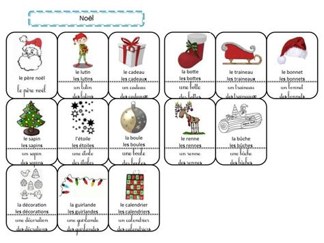 Noël Cahier De Mots Vocabulaire De Noel Noel Fêtes Scolaires