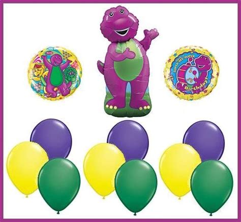Barney Birthday Balloon Set Bj Baby Bop Party Supplies