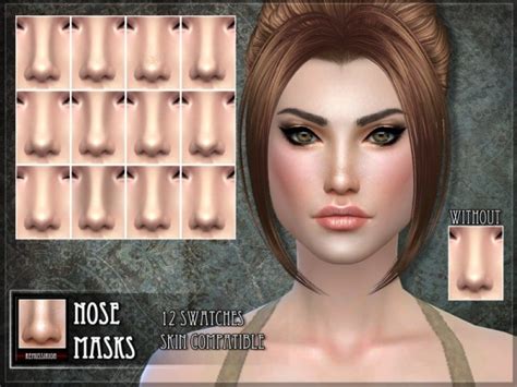 The Sims Resource Nose Masks By Remussirion Sims 4