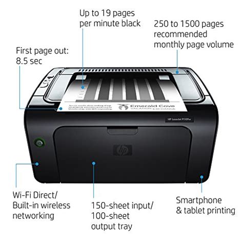 Hp Laserjet Pro P1109w Monochrome Printer Ce662a Tech Ts