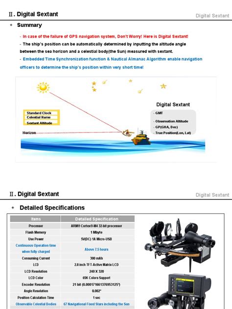 digital sextant presentation pdf navigation physical sciences