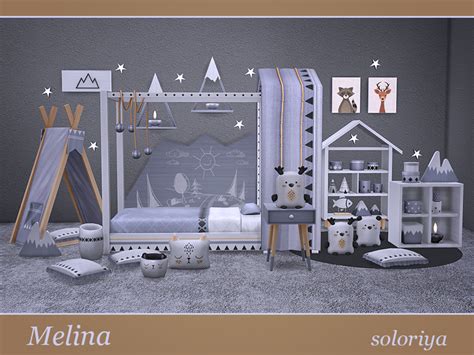 Soloriya Melina Toddlers Room Sims 4