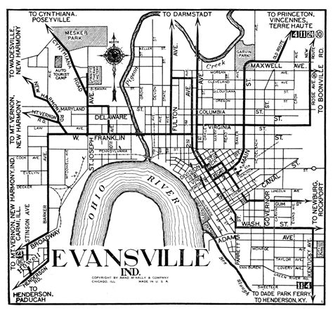 Indiana City Maps At