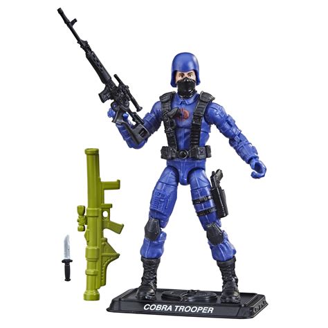 Gi Joe Retro Cobra Trooper Collectible Action Figure Includes