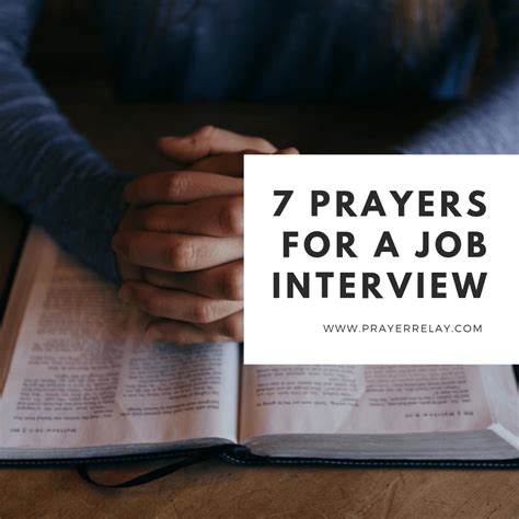 7 Prayer For A Job Interview The Prayer Relay Movement