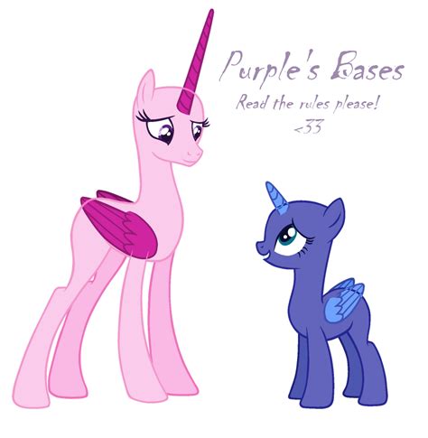 2 Ponies Base By Artsy Purple Lover87 On Deviantart