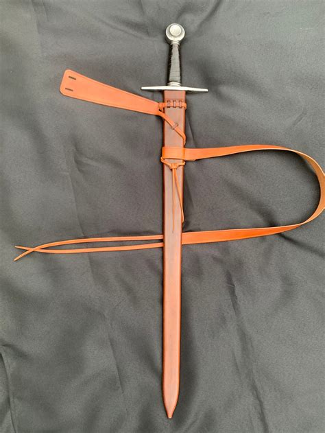 Medieval Scabbard Handmade Knight Sword Belt Made From Veg Etsy