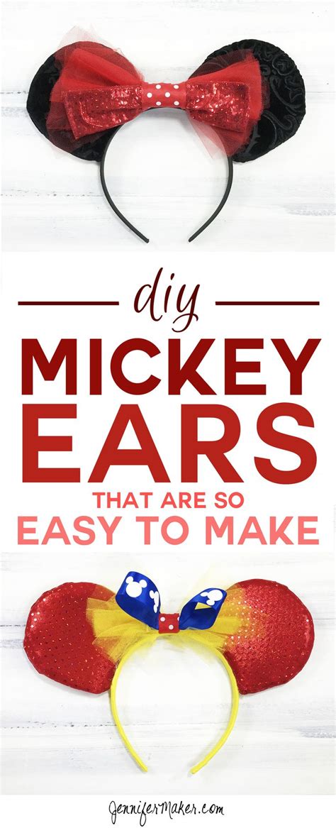 Diy Mouse Ears Tutorial Sew Or No Sew Diy Mickey Mouse Ears Disney