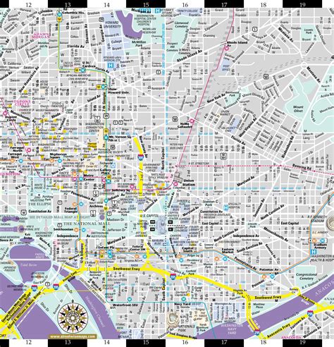 Street Map Of Washington Dc Maping Resources