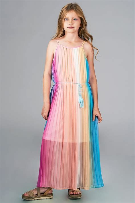 Truly Me Tween Rainbow Maxi Dress Size 12 In 2020 Tween Summer Dresses Dresses For Tweens