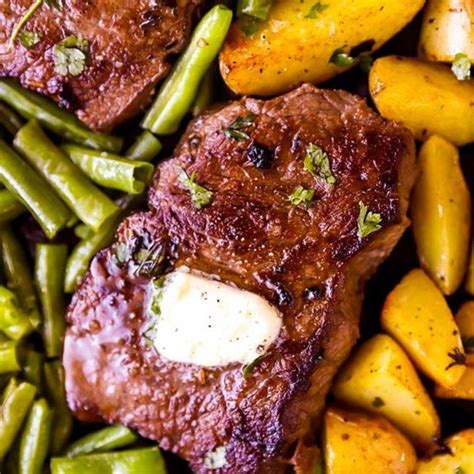 Cook Your Top Sirloin Steak On A Sheet Pan In The Oven With Potatoes And Veggies Like Green