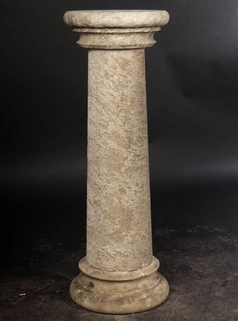 Antique Carved Marble Pedestal New England Garden Company