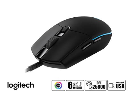 Mouse Logitech G Pro Gaming Sensor Hasta 25600 Dpi Iluminacion Rgb